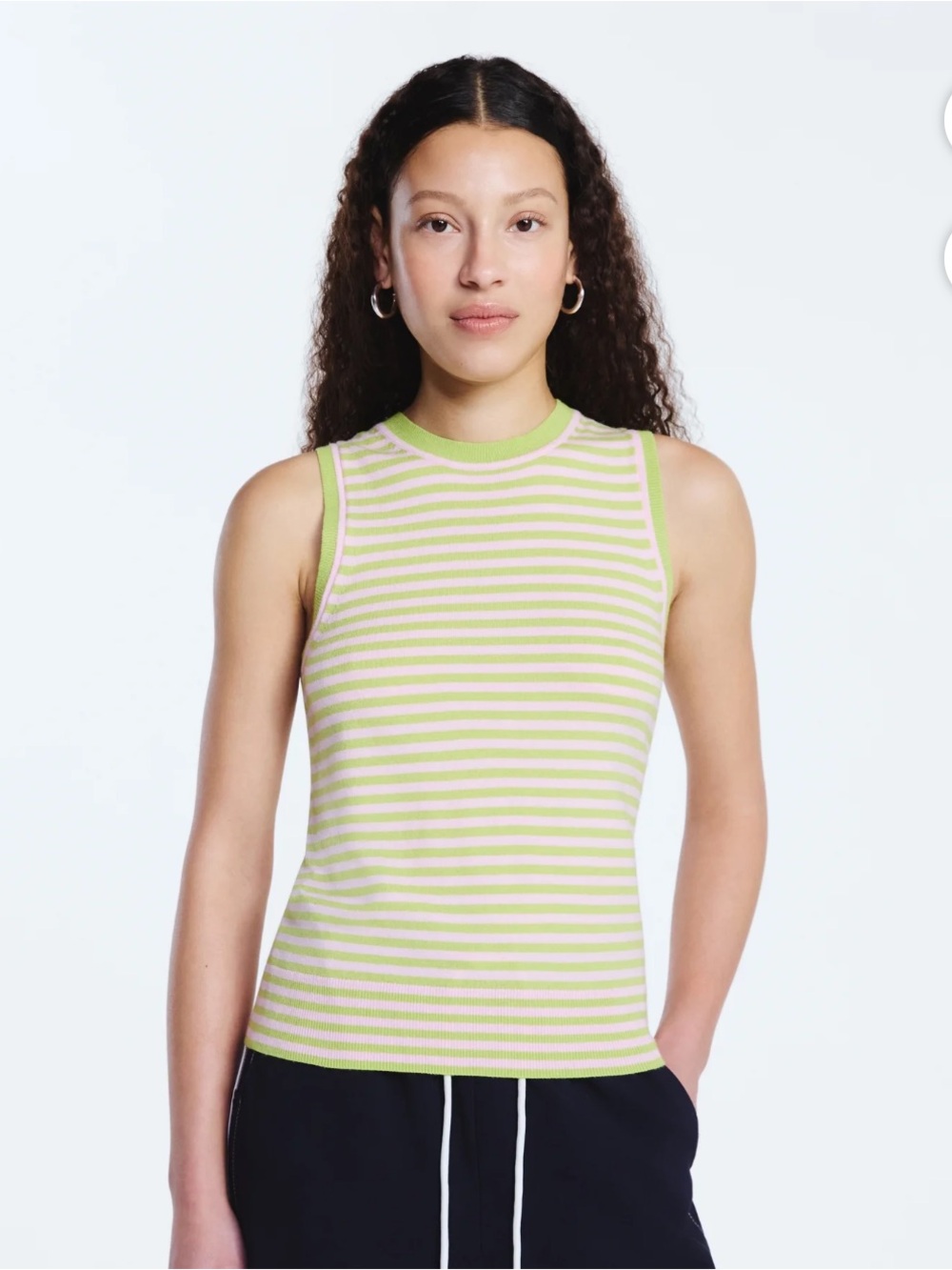 NWT Free Assembly Women's Cozy Yarn Sleeveless Sweater Shell sz S - Picture 8 of 9